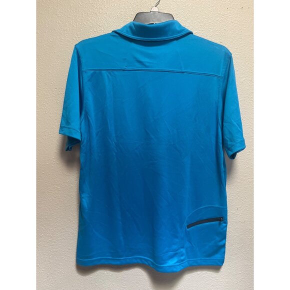 North End Sport Mens Electric Blue Polo Shirt L Moisture Wicking Antimicrobial - Picture 10 of 12